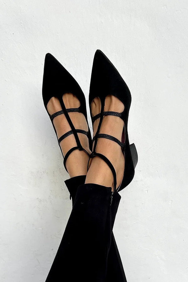 Giada™ | Tacones de punta con tiras cruzadas