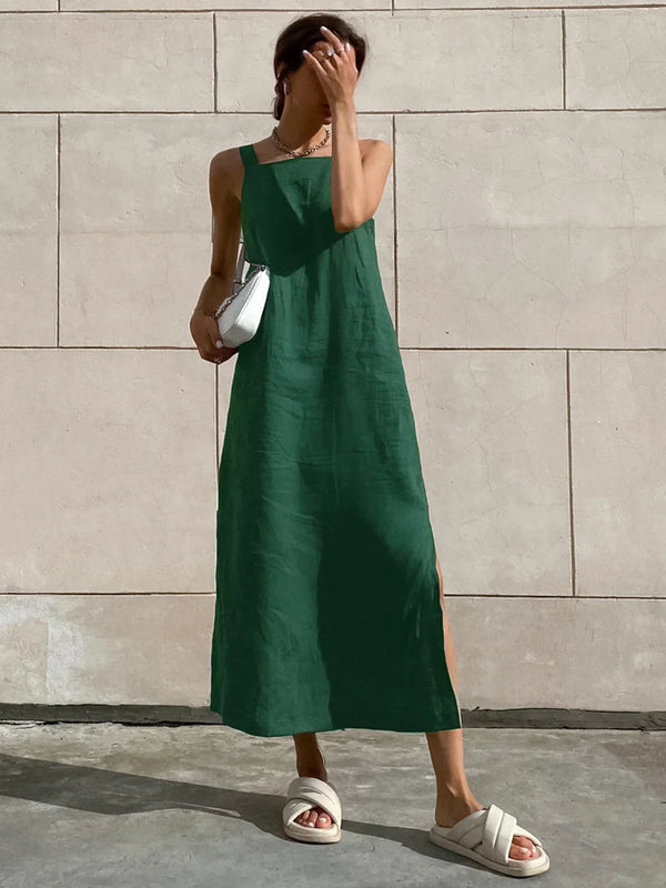 Vestido Largo de Algodón Minimalista