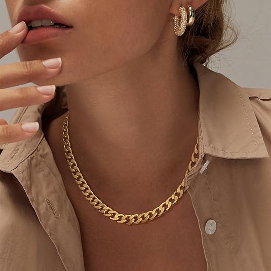Collar Chunky de Eslabones Cubanos