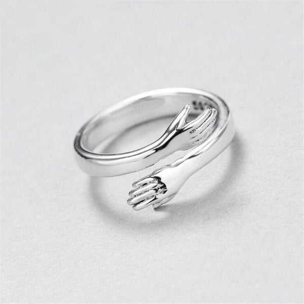 Anillo Ajustable Hug en Plata