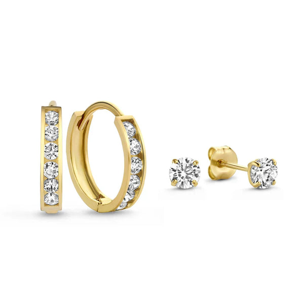Conjunto de aretes de piedra Dara Brillane