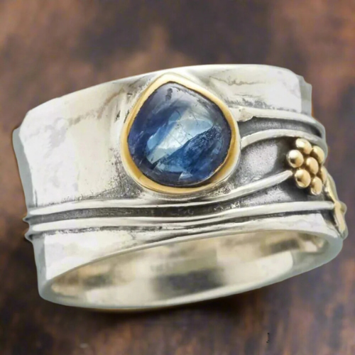 Bree - Anillo de meditación de piedra preciosa bohemio