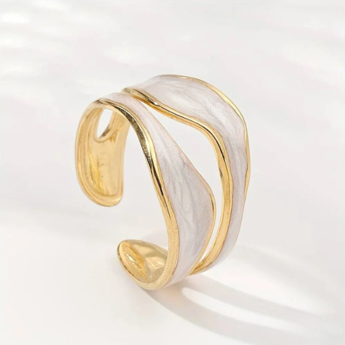Traum - Anillo de oro blanco vintage