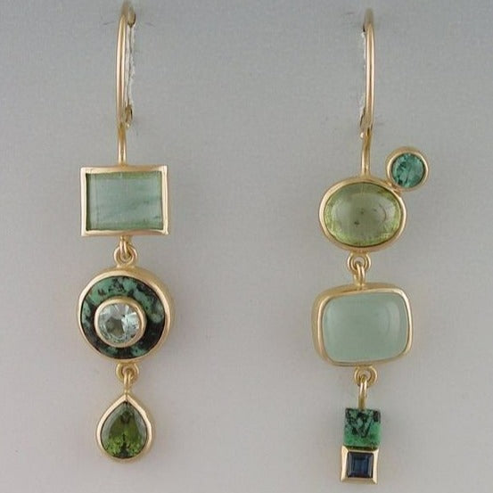 Pendientes vintage verdes