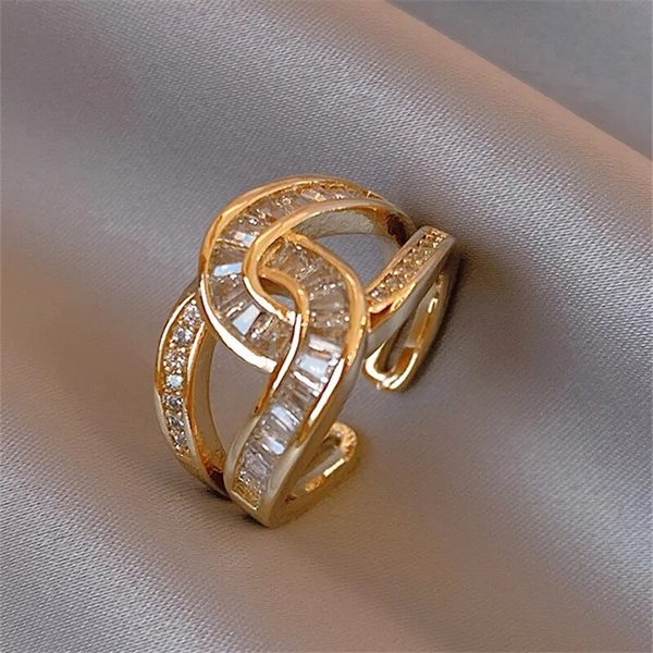 Unidad - Anillo Ajustable Elegante Enredado