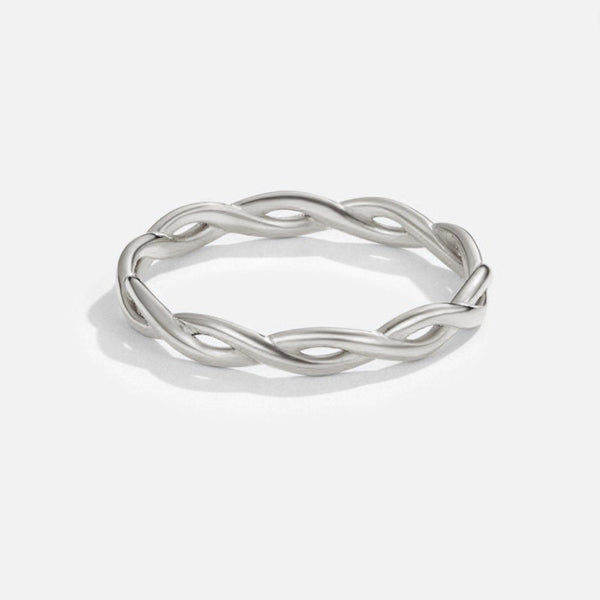 Anillo giratorio Infinity de plata 18K