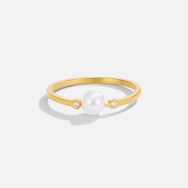 Anillo de perlas de agua dulce Peri