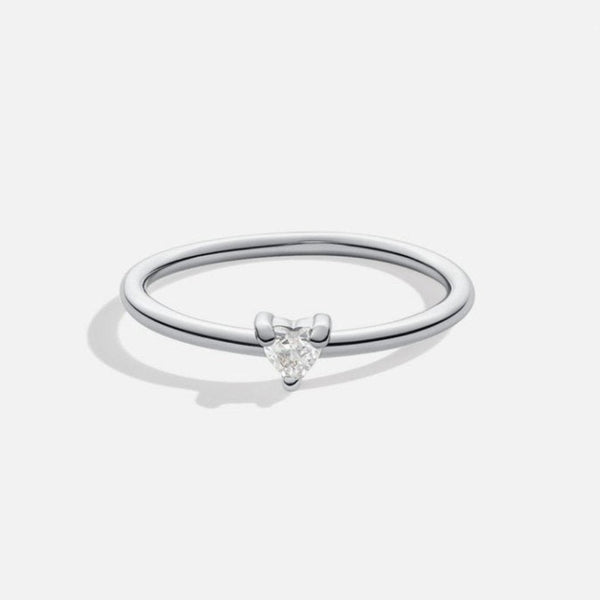 'Kleine Liebe' Anillo de cristal en forma de corazón